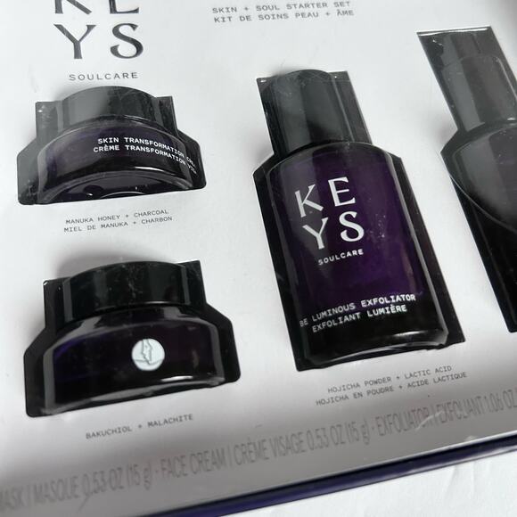 KEYS SOULCARE Starter Kit Skin Mask Moisturizer Exfoliator Cleanser Cruelty-Free - Picture 4 of 4